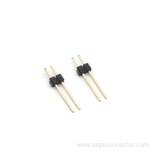 2.54mm Pitch Pin header Connector Single Row Straight SQ0.64mm H2.5mm 1*2P